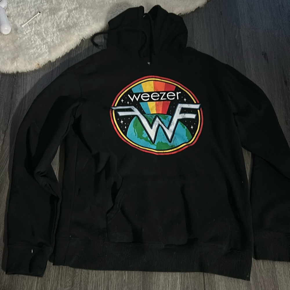 black weezer hoodie size small